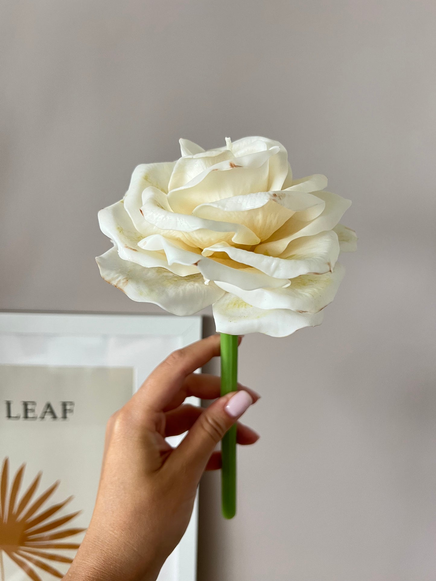 Rose Candle on a steam