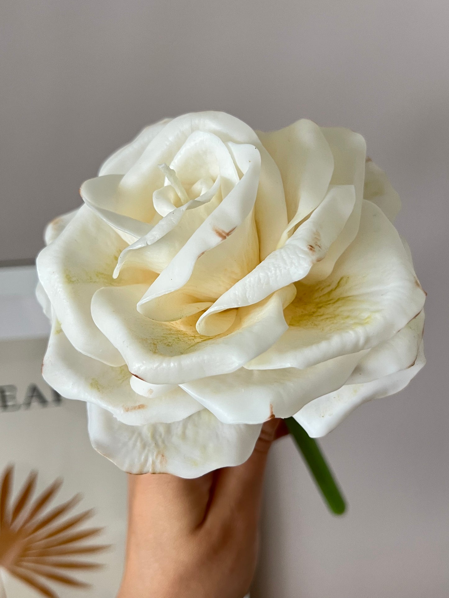 Rose Candle on a steam