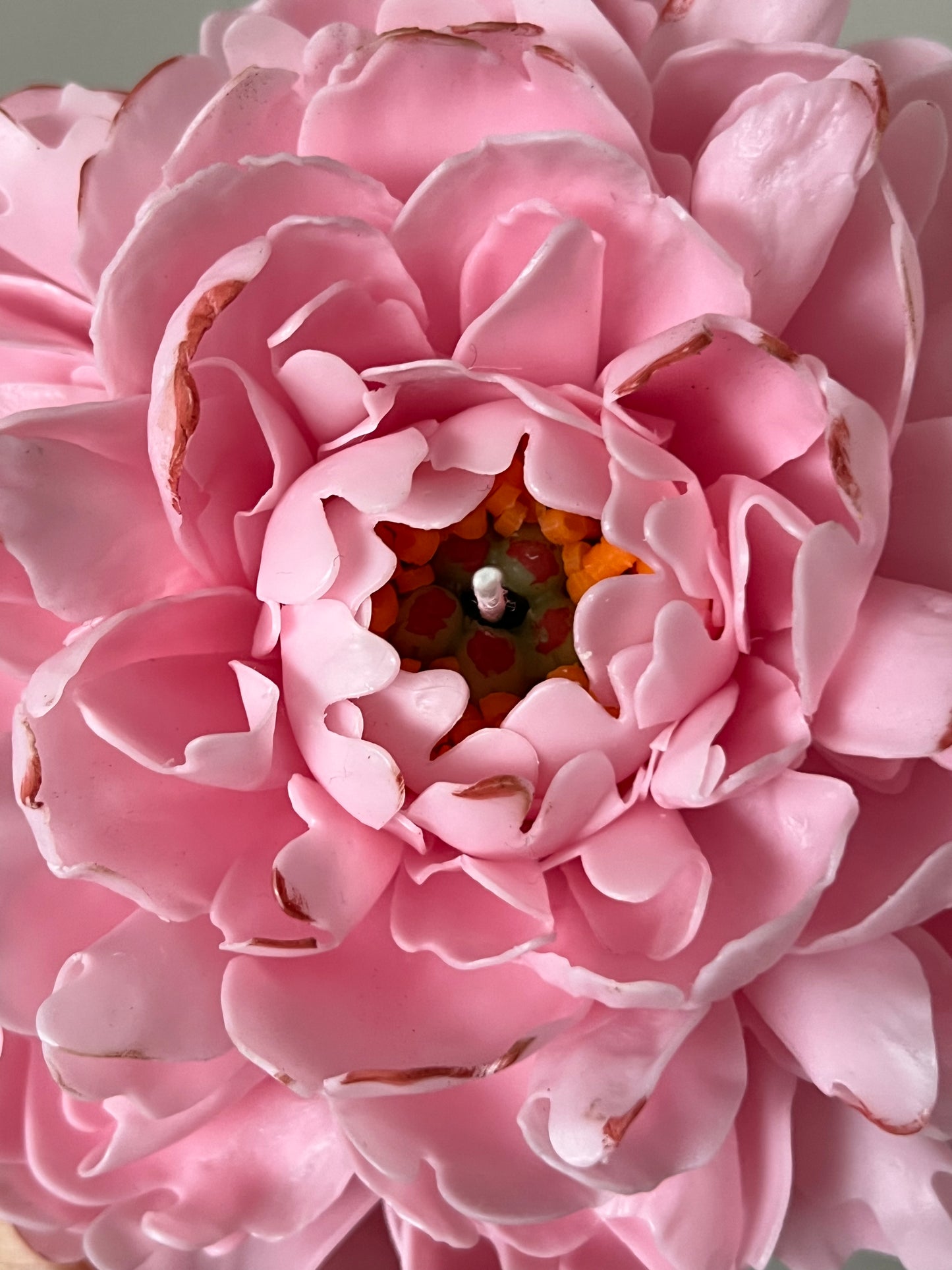 Realistic Peony Candle