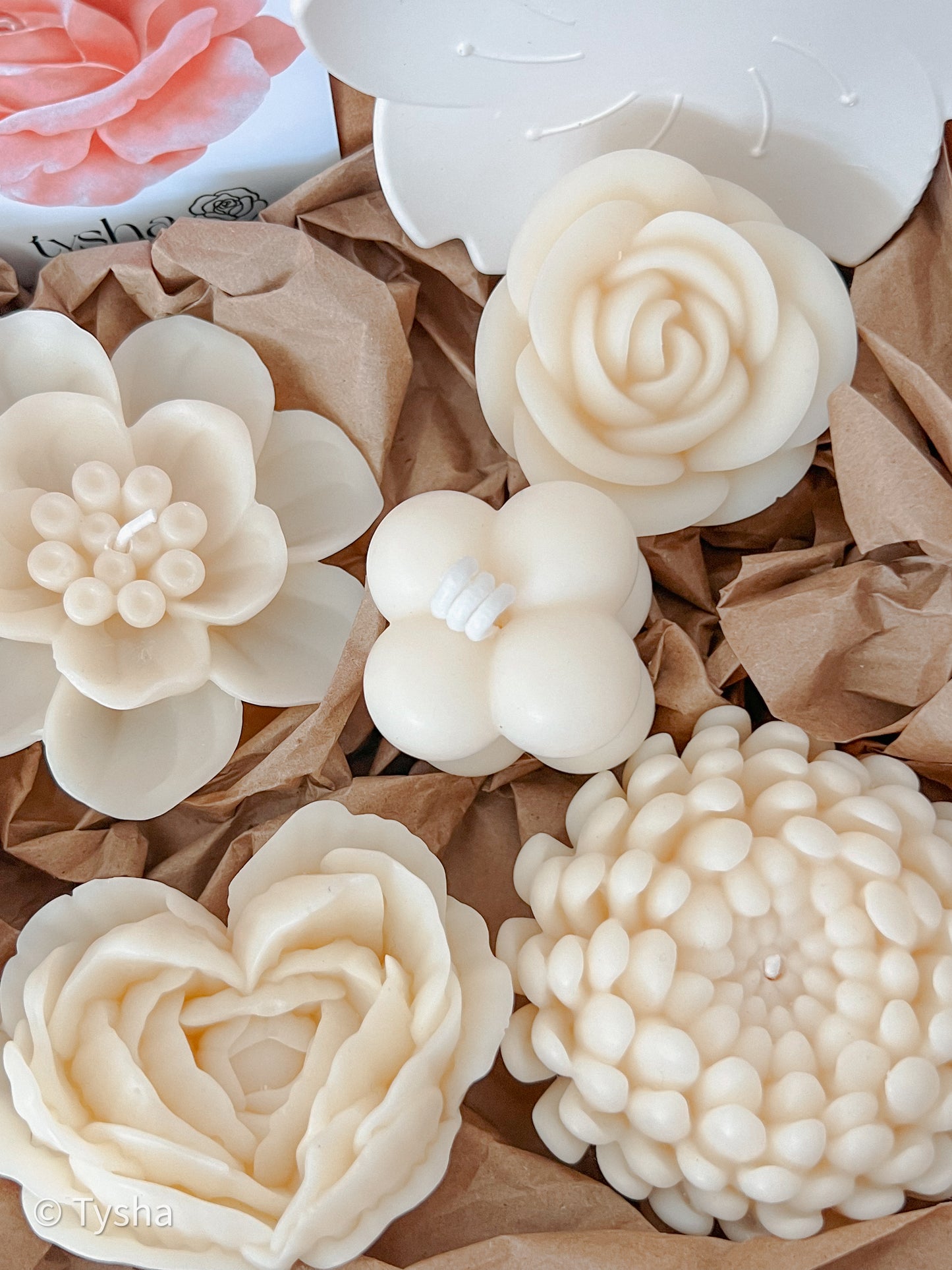Set FLOWER Candles 2