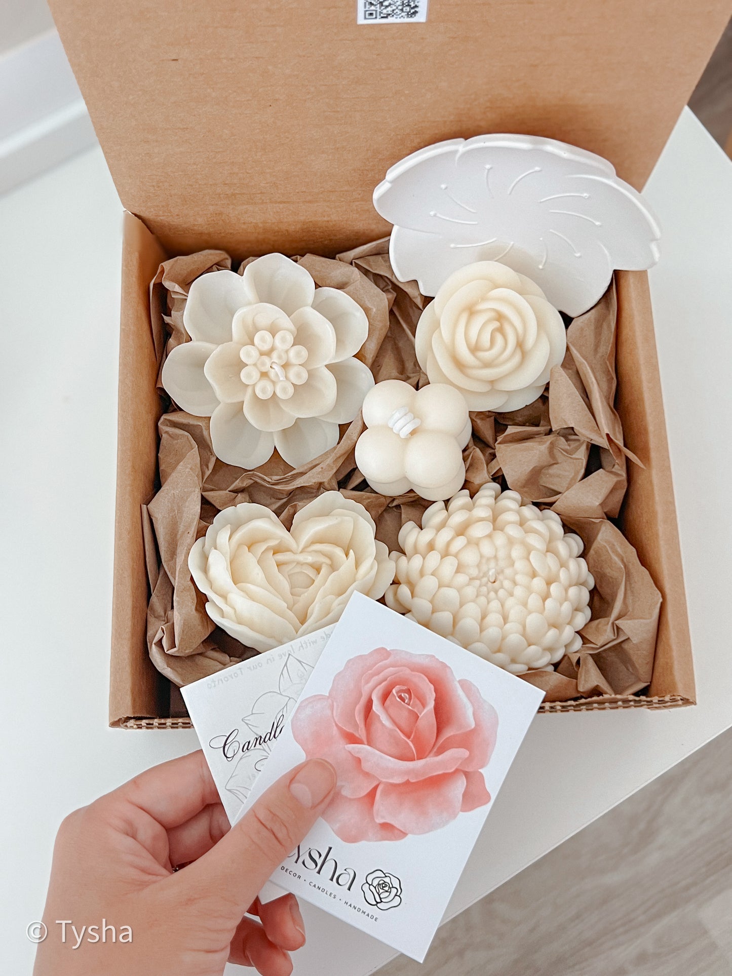 Set FLOWER Candles 2