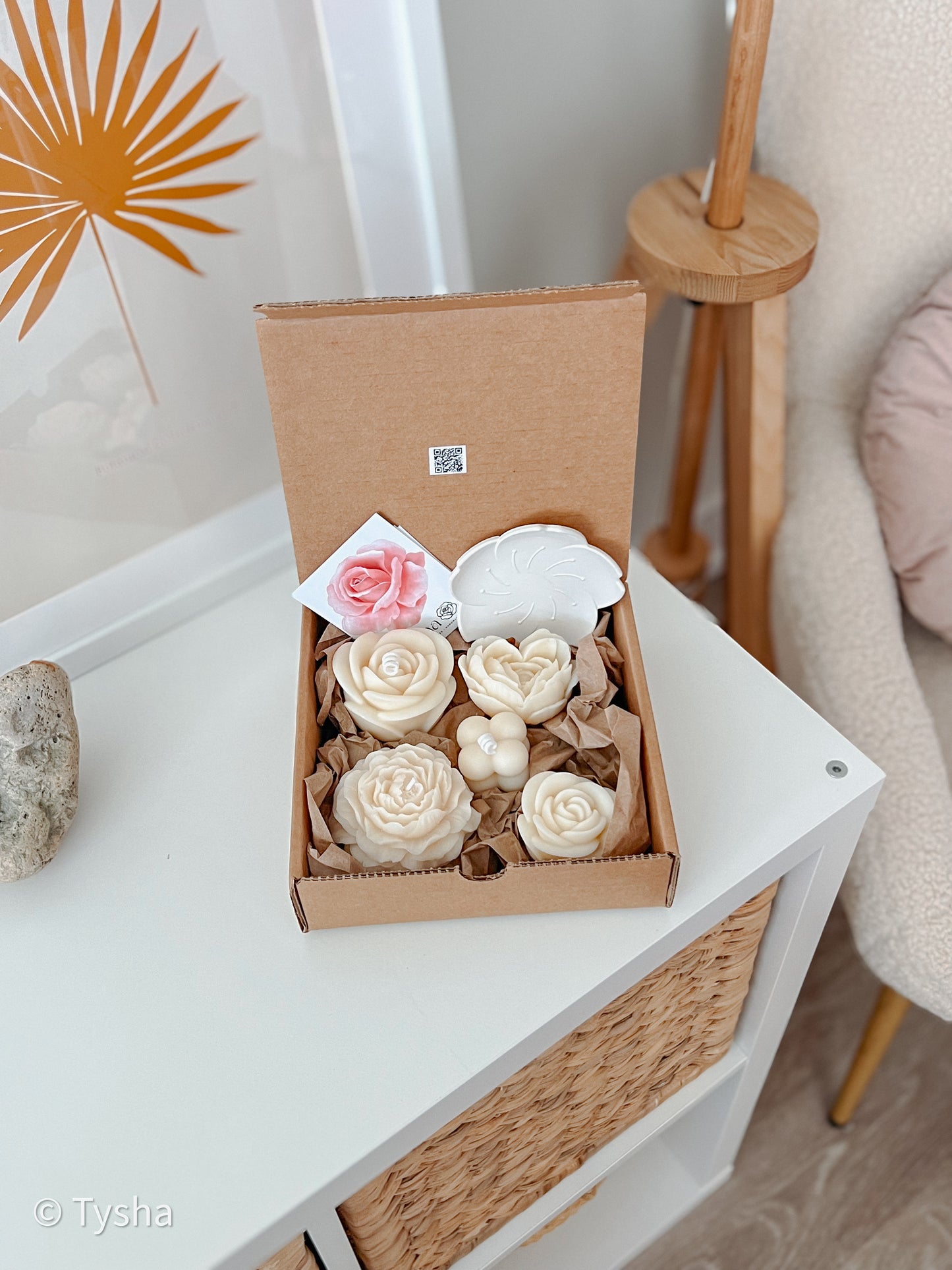 Set FLOWER Candles 1