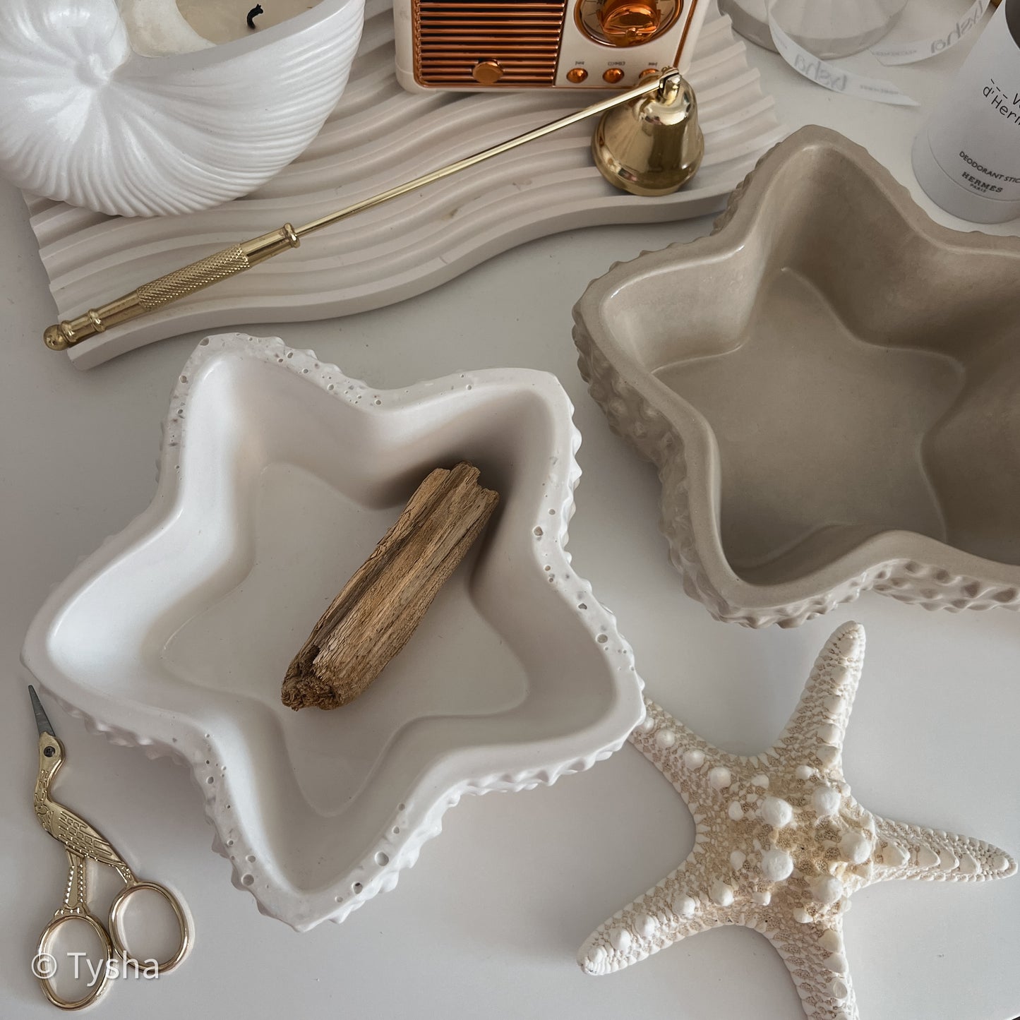 Set White MUSHLY Bowl + Candle
