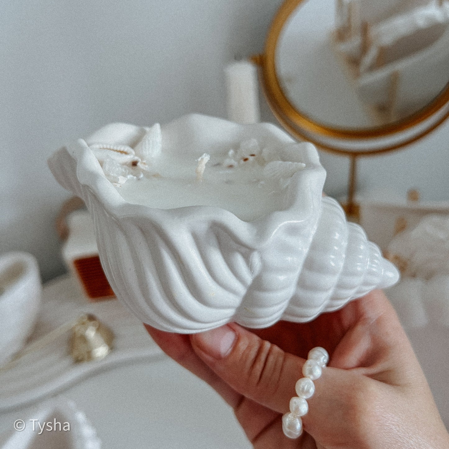 Set White MUSHLY Bowl + Candle