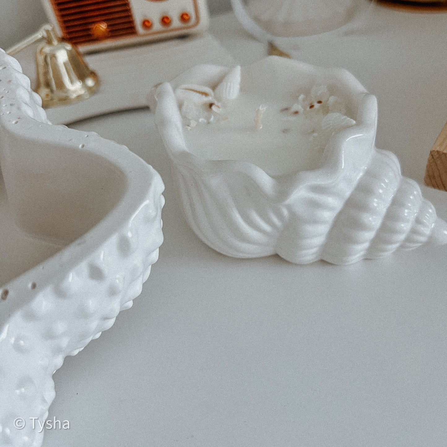 Set White MUSHLY Bowl + Candle