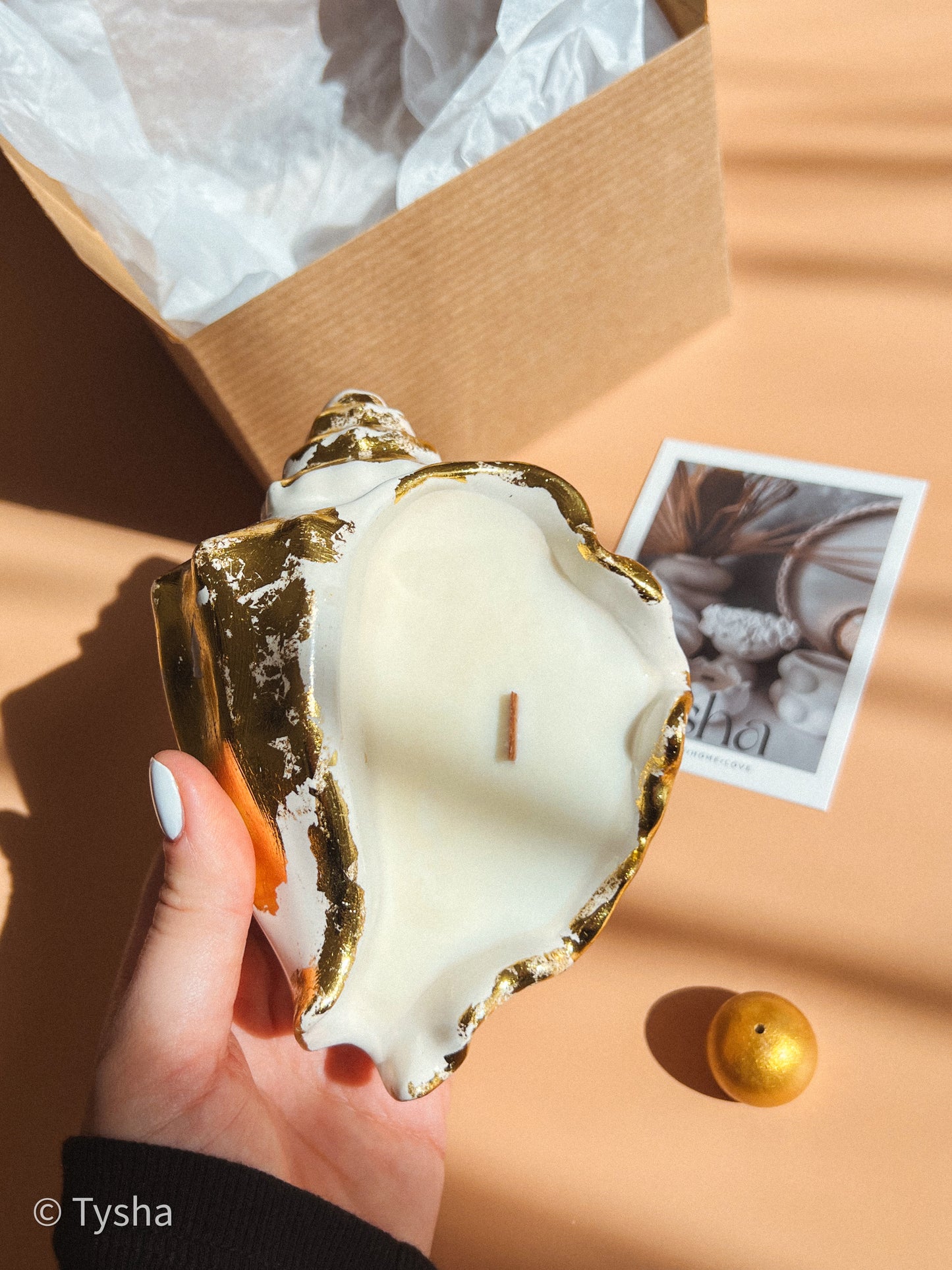 Scented Candle MUSHLY + incense stick holder
