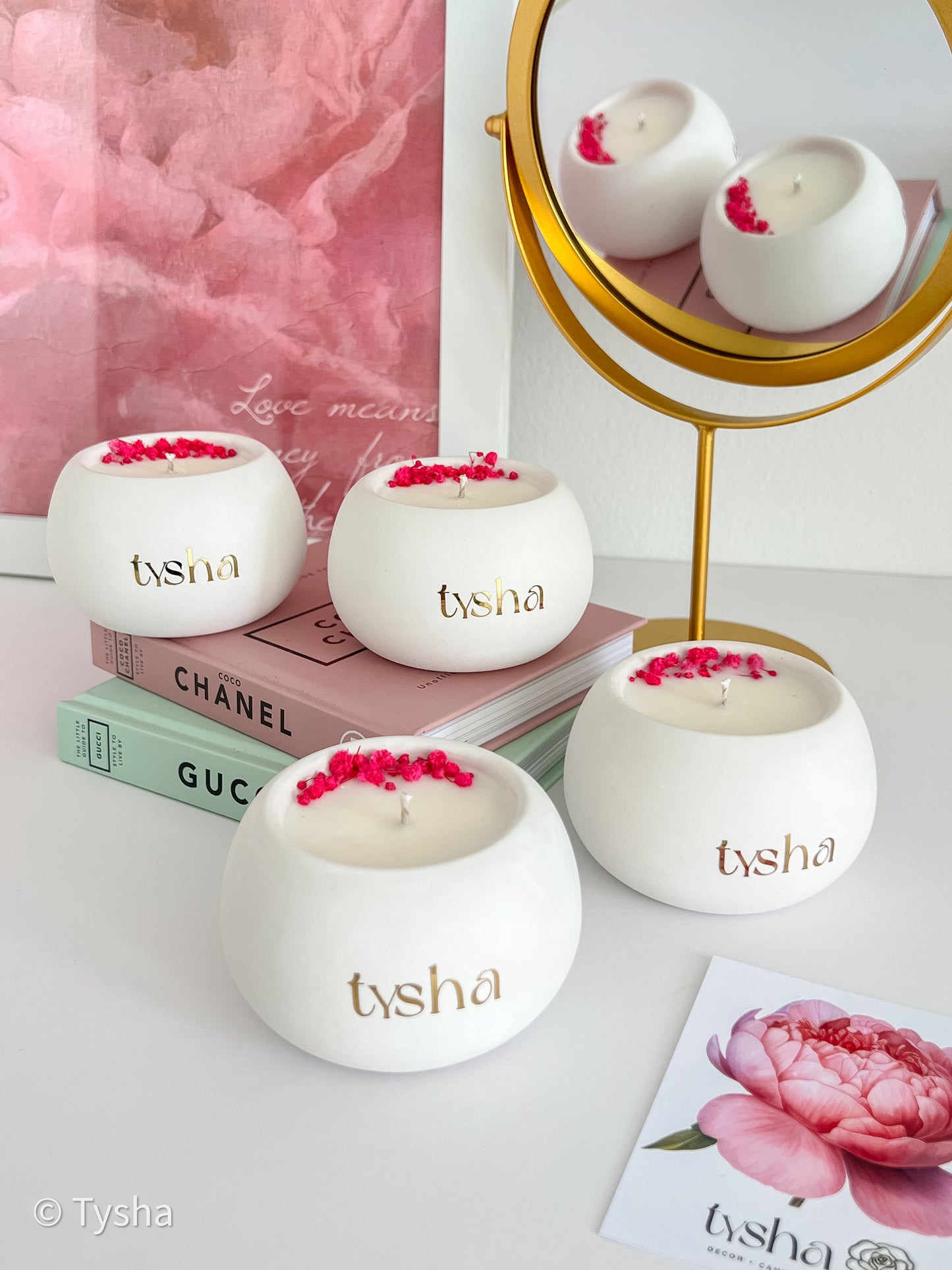 Scented Candle MOON FLOWER * Sage+Coconut