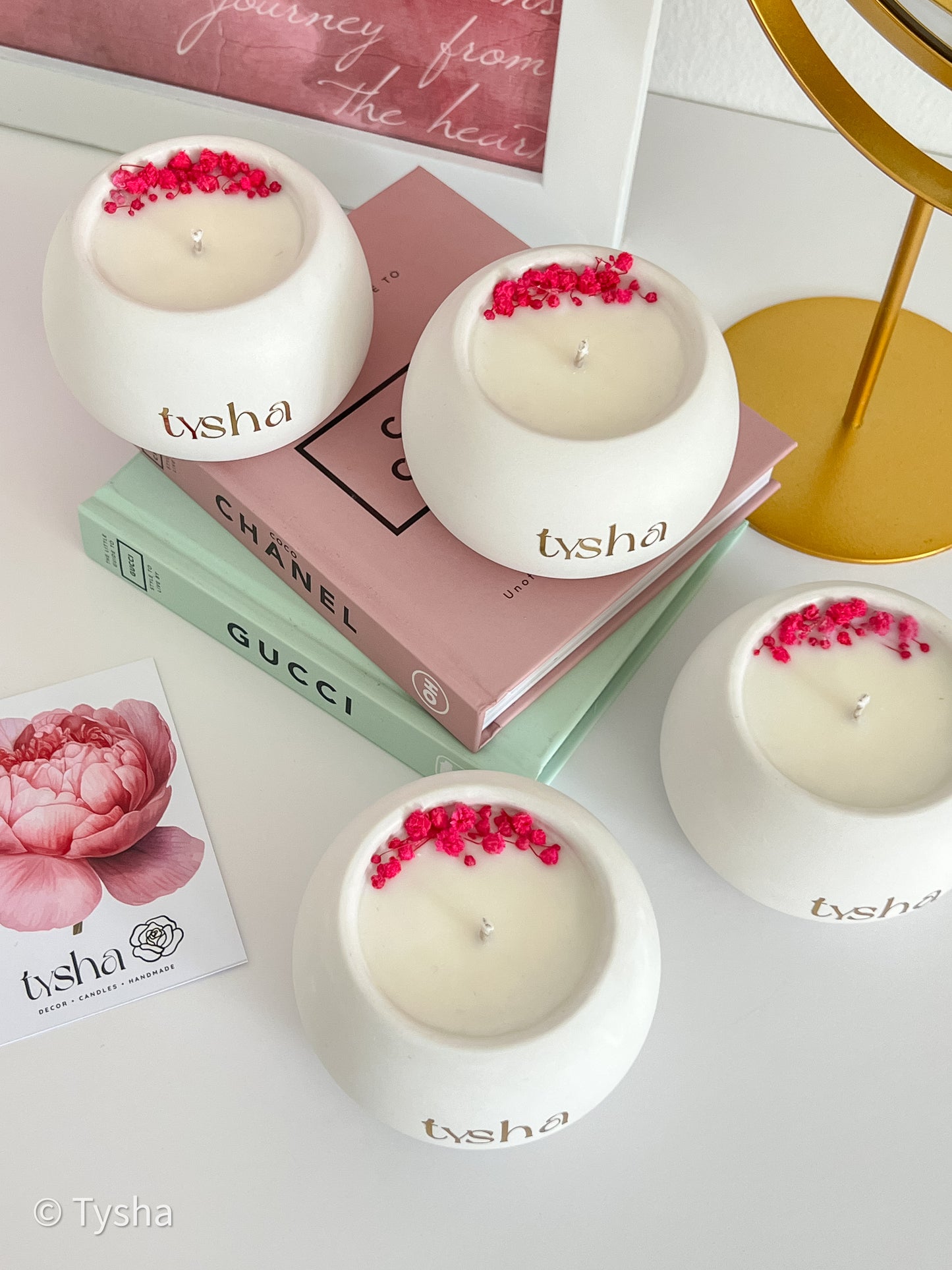 Scented Candle MOON FLOWER * Sage+Coconut
