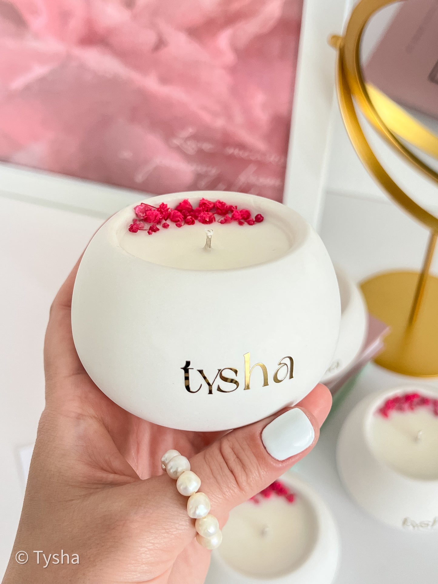 Scented Candle MOON FLOWER * Sage+Coconut