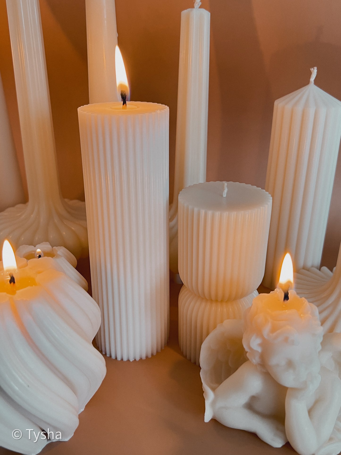 SHELEST Set Pillar Candles