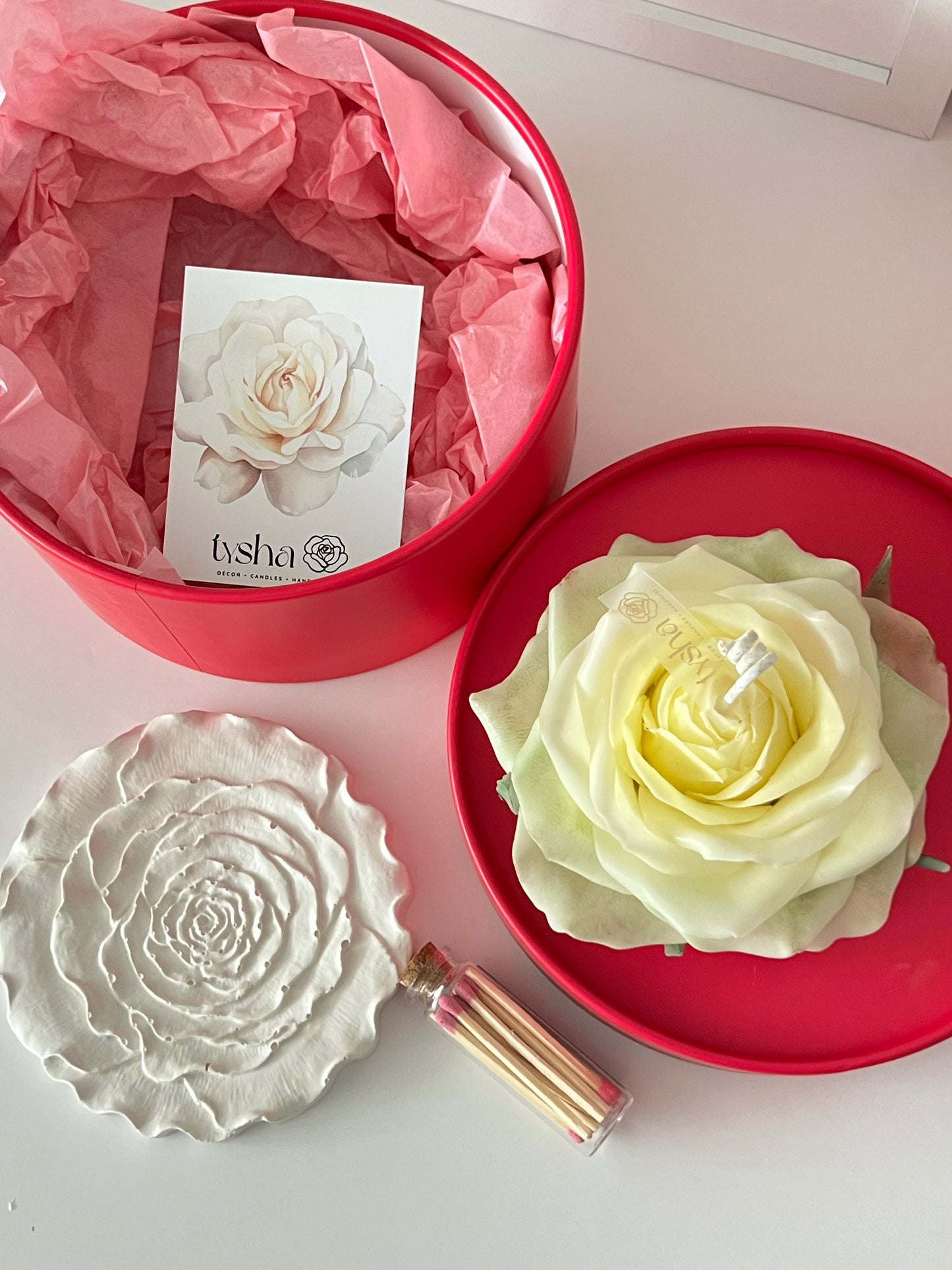 ROSE Candle realistic