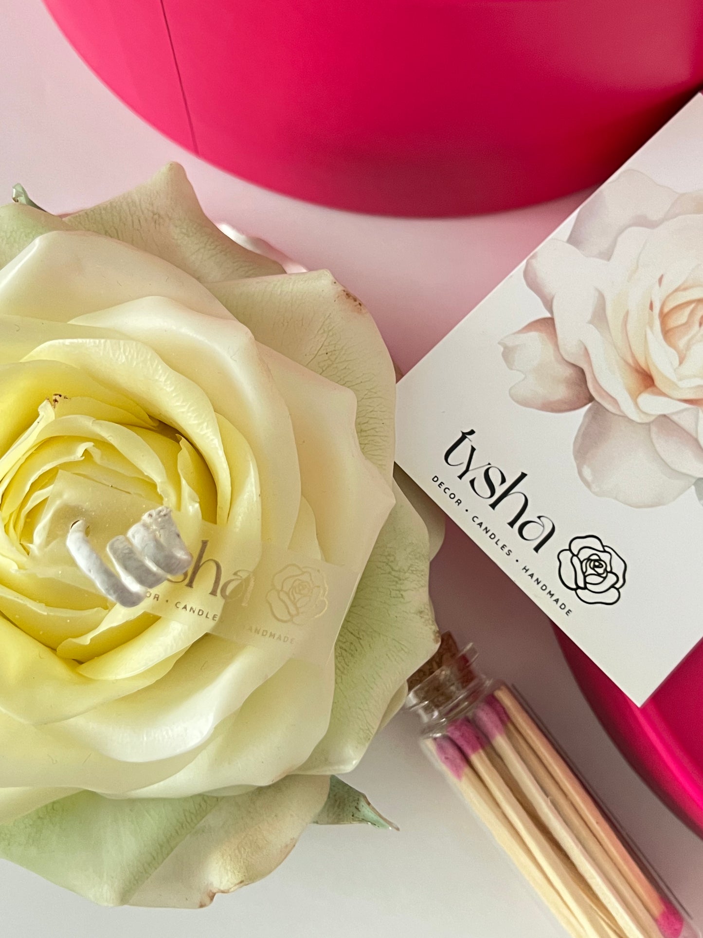 ROSE Candle realistic