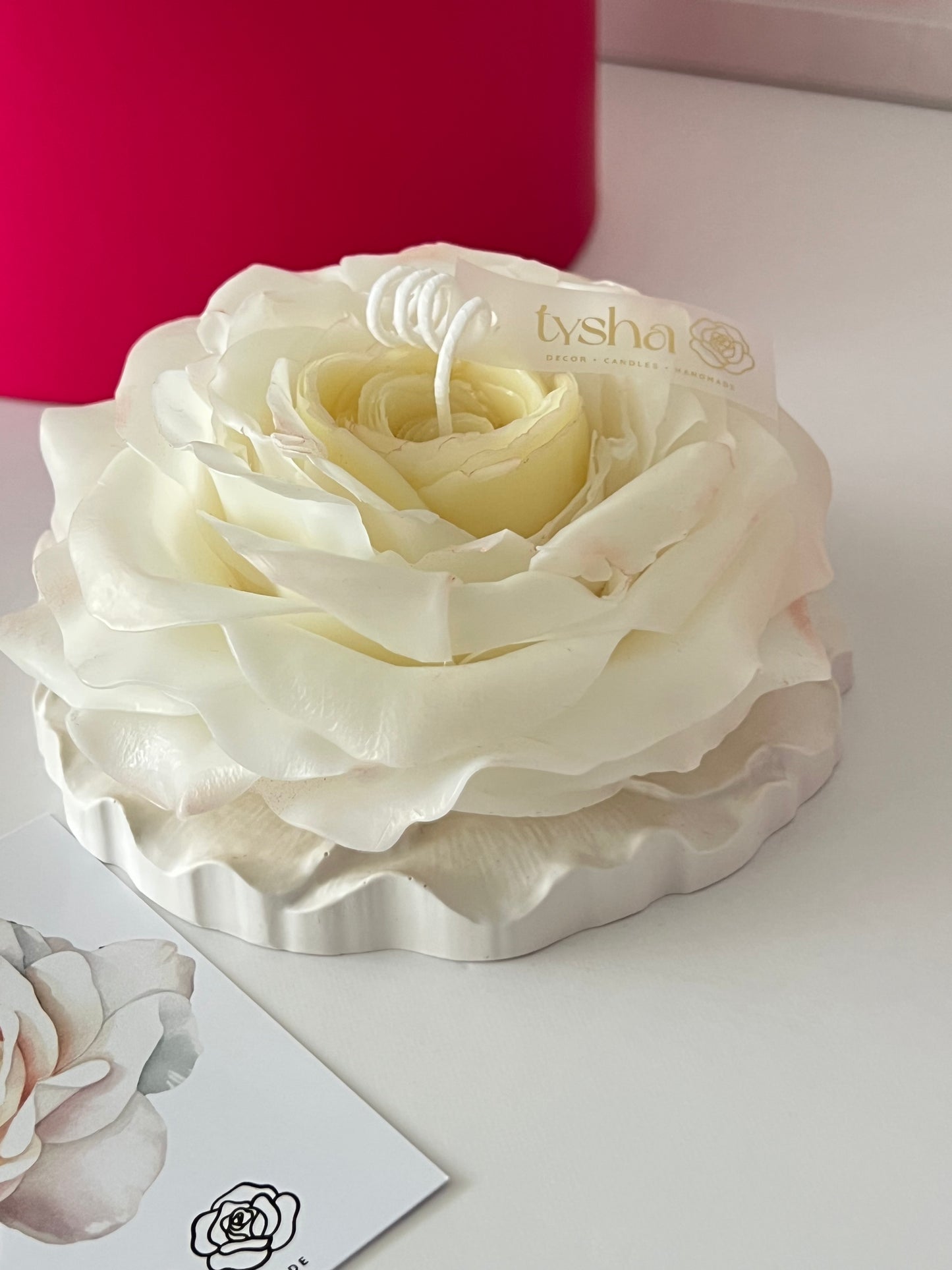 ROSE Candle white