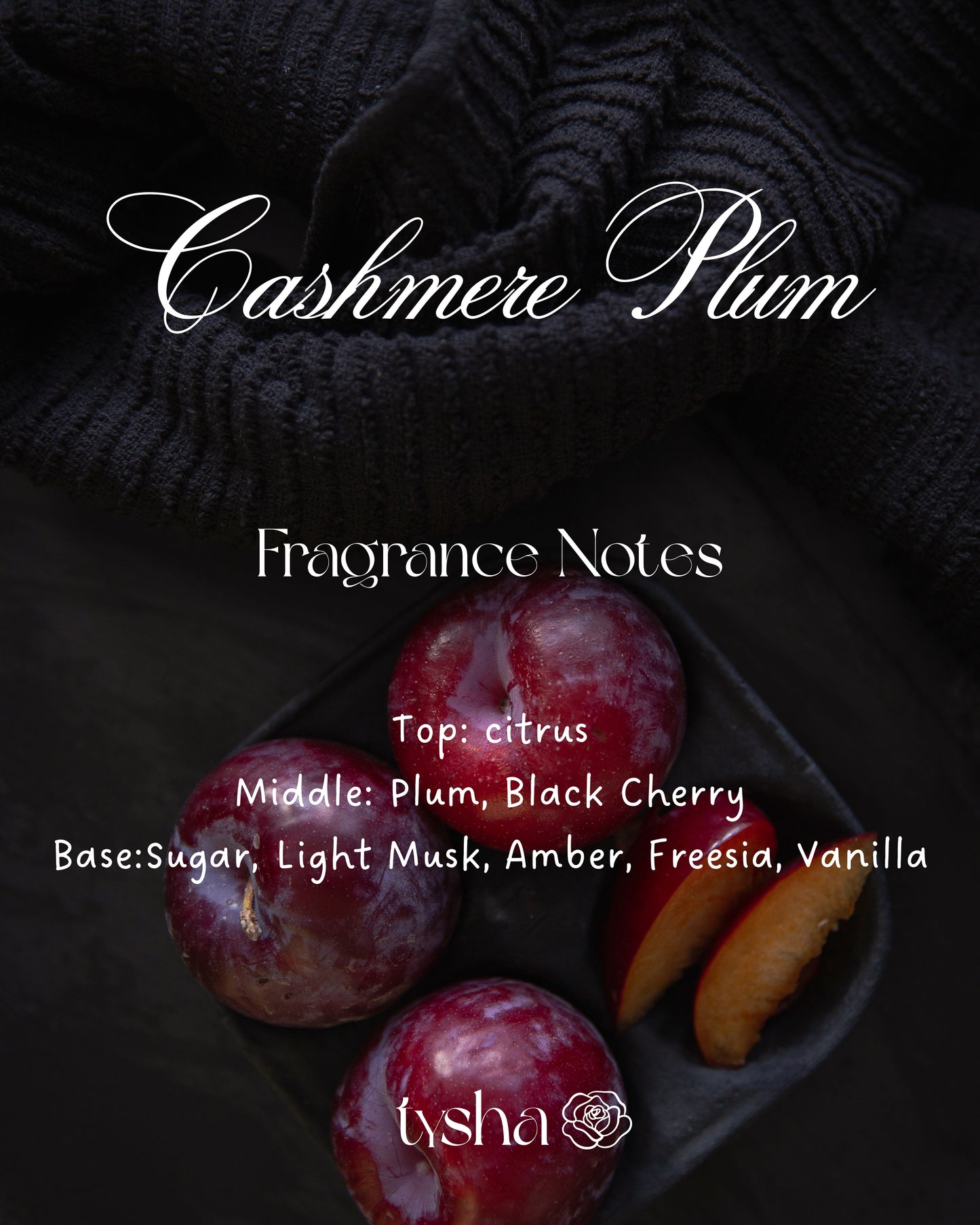 Scented Candle VESNA * Cashmere Plum