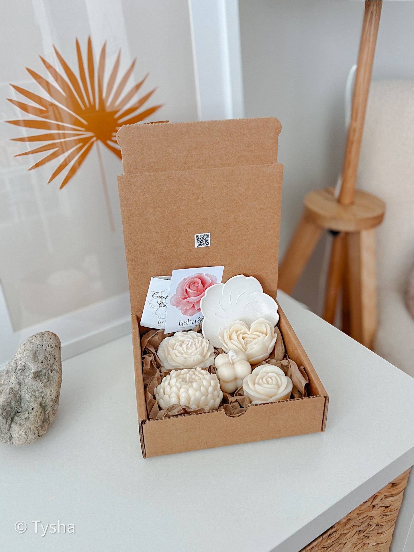 Set FLOWER Candles 3