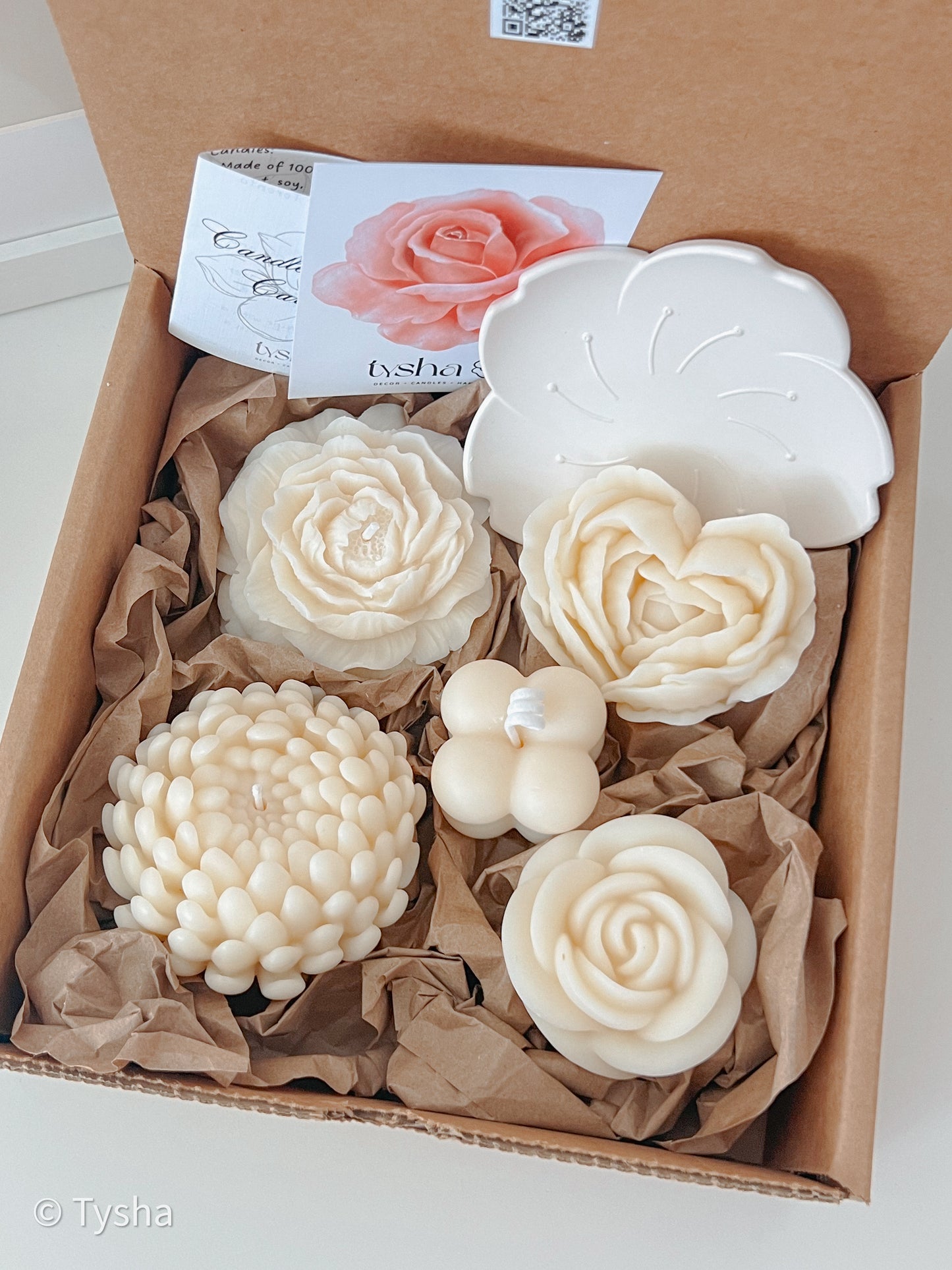Set FLOWER Candles 3