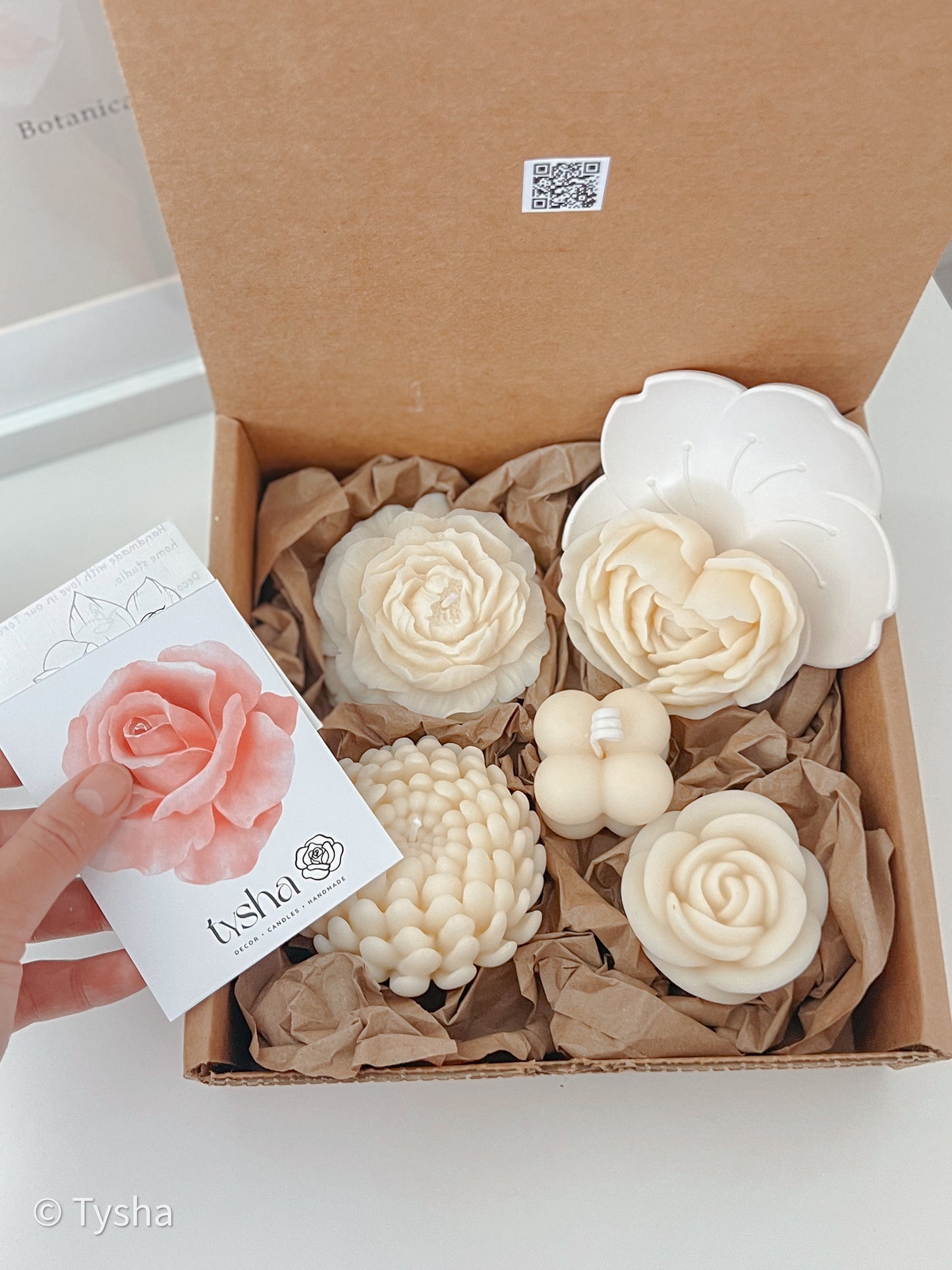 Set FLOWER Candles 3