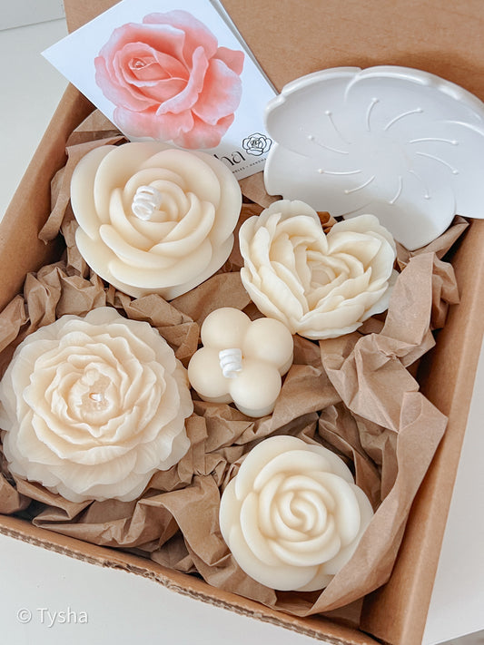 Set FLOWER Candles 1