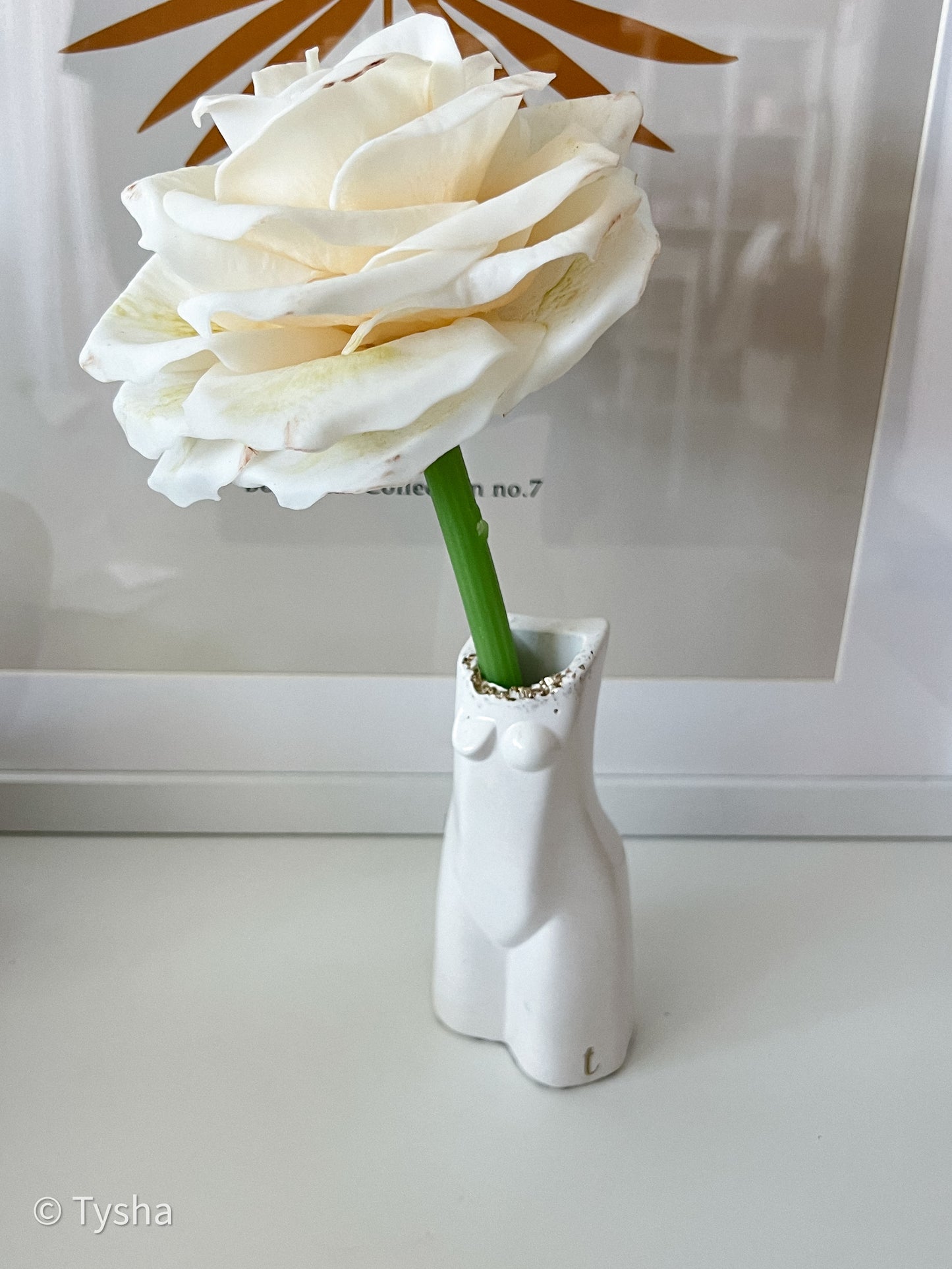 Set FRENCH ROSE on a stem