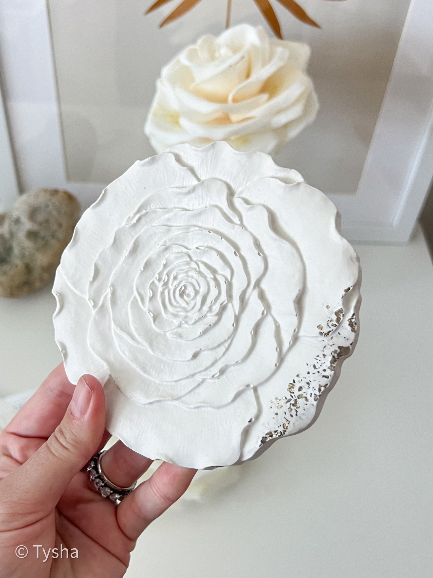 Set FRENCH ROSE on a stem