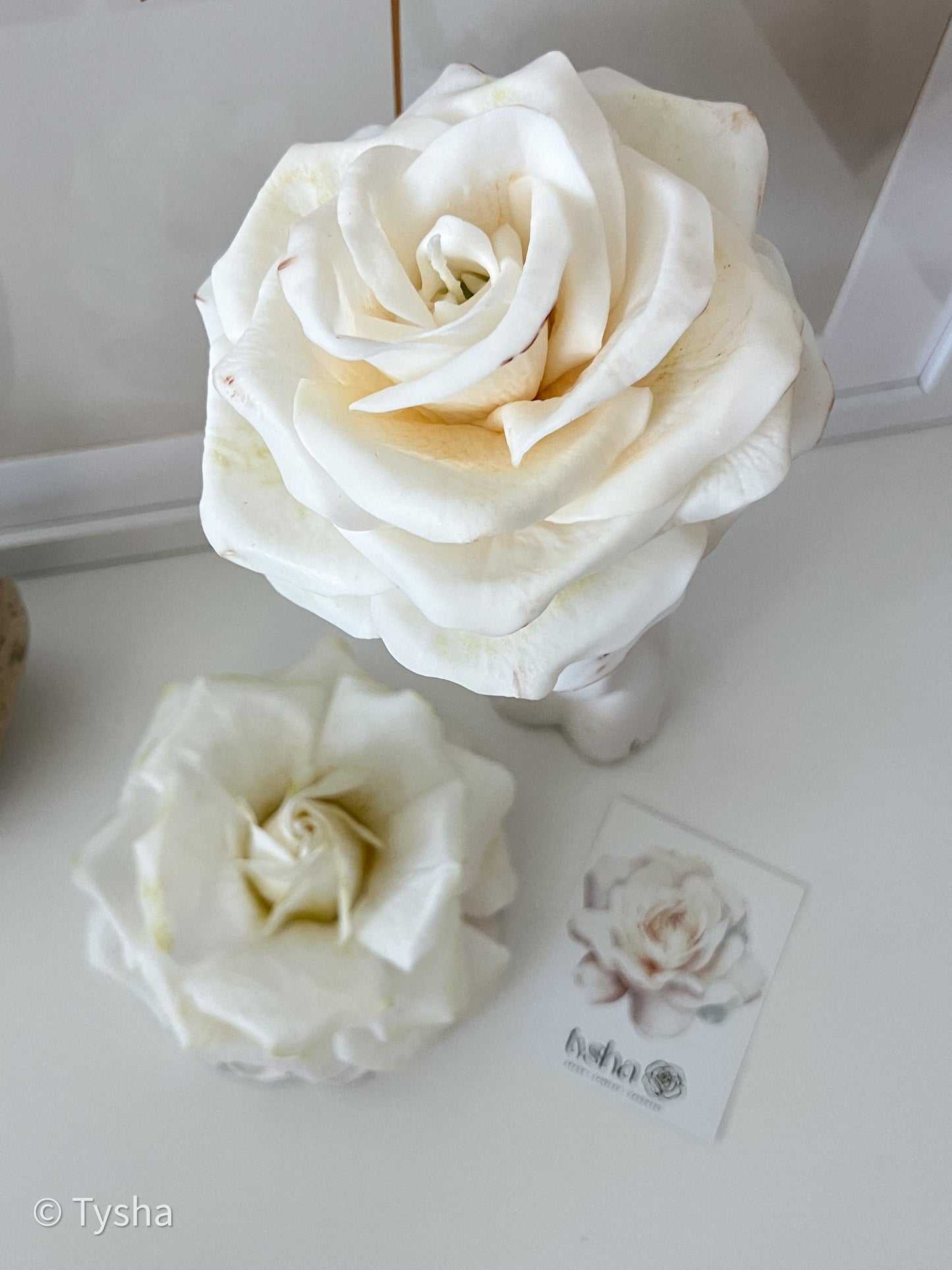 Set FRENCH ROSE on a stem