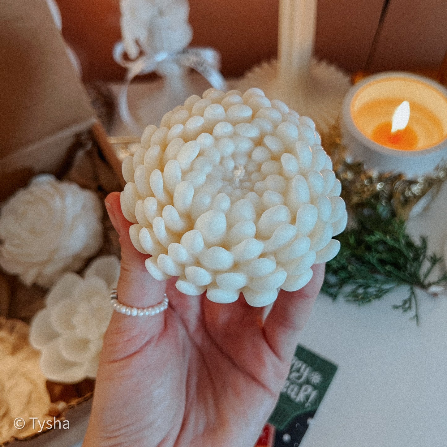 Set of Flower Candles