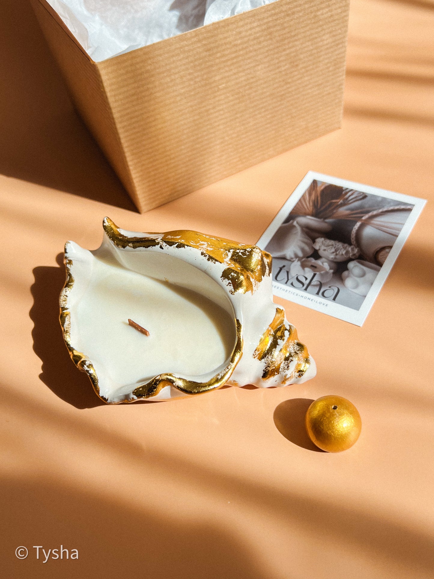 Scented Candle MUSHLY + incense stick holder
