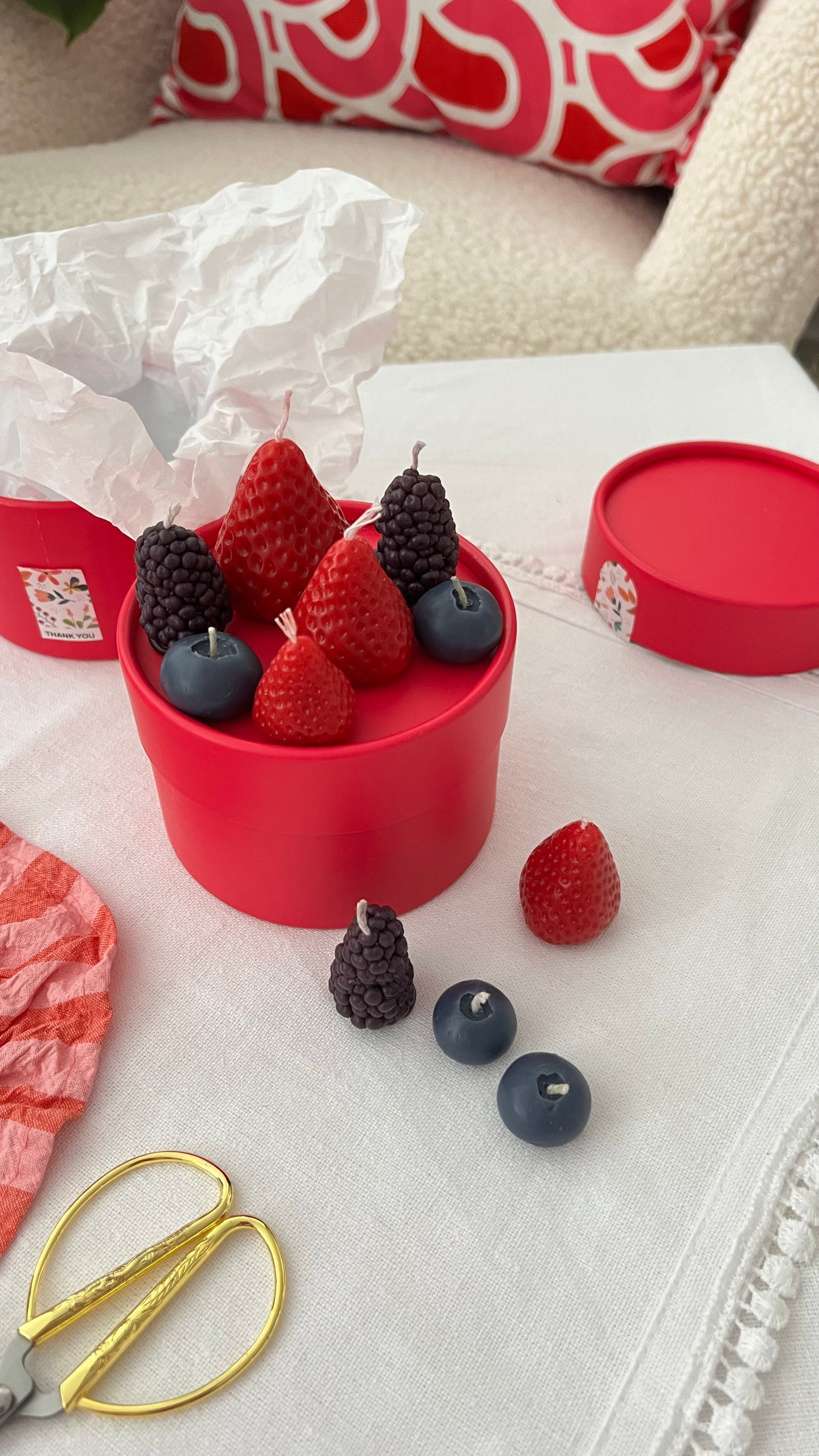Birthday/Decorative Candles Berries 10pcs