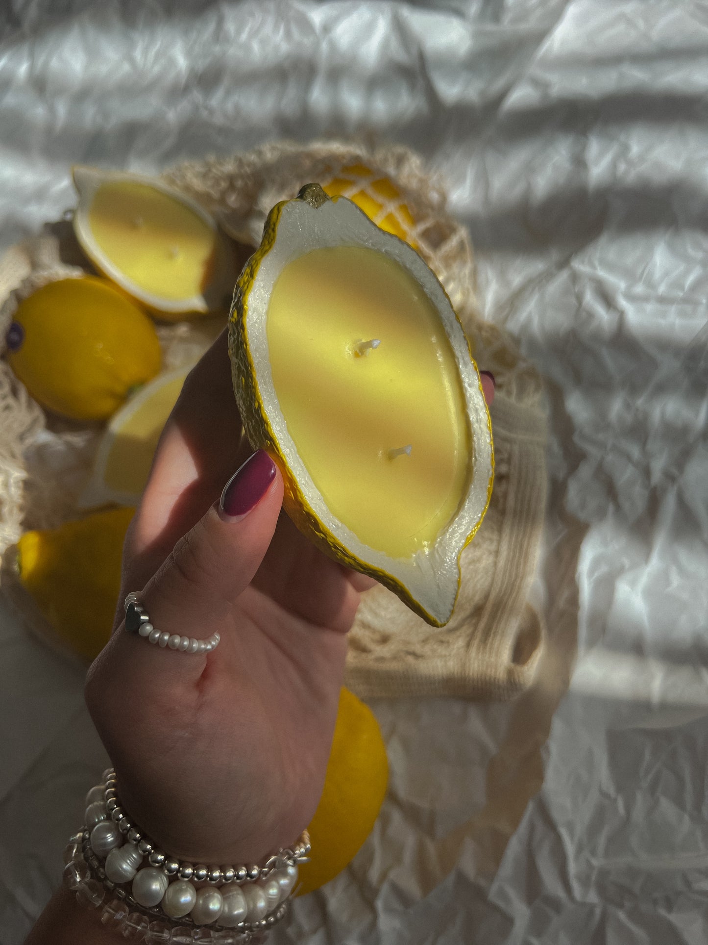 Designer scented candle LEMON