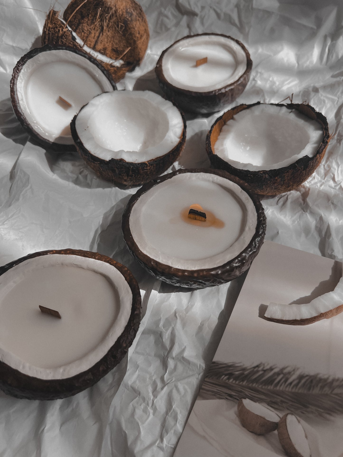 Designer scented candle COCONUT