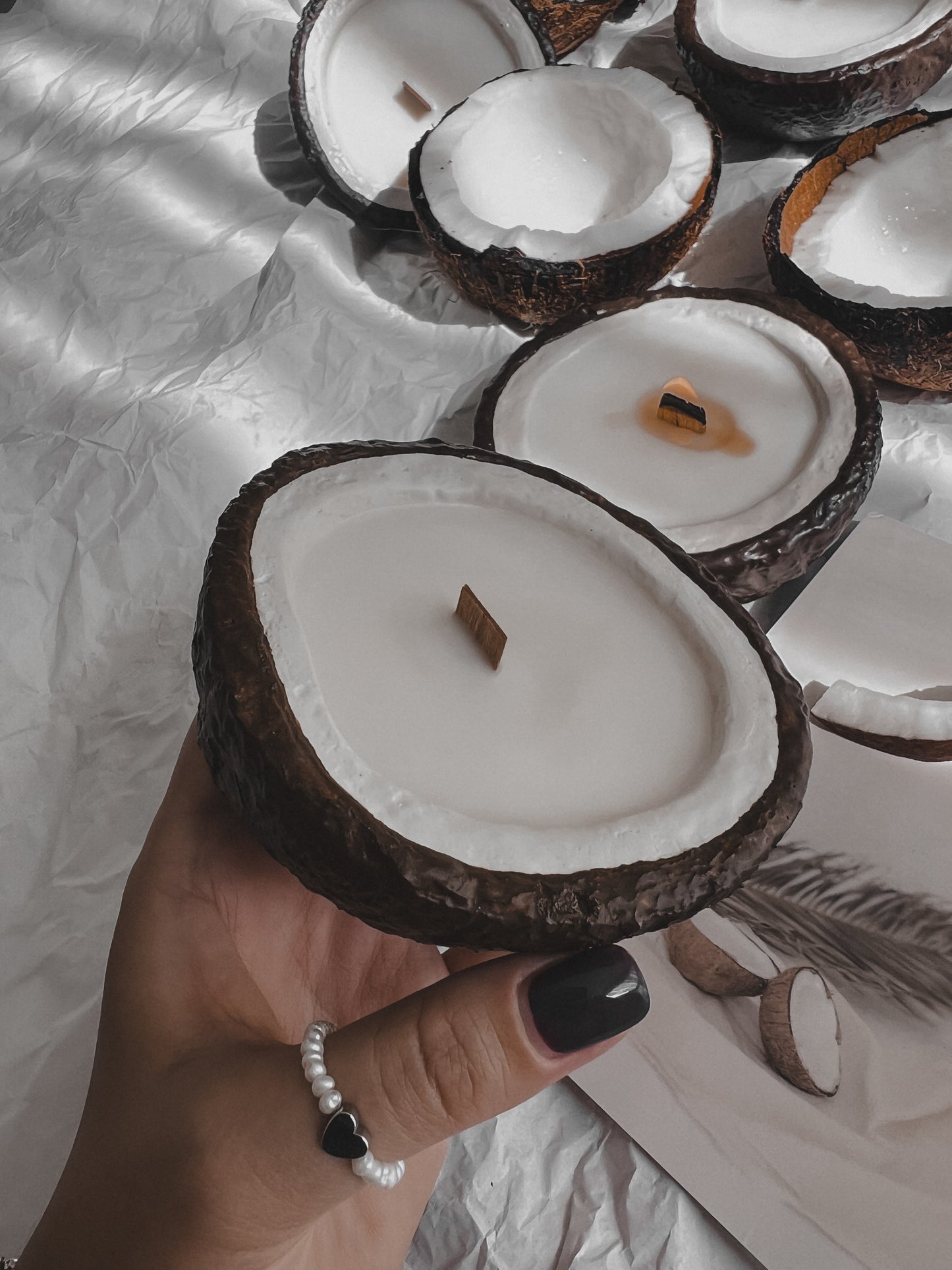 Designer scented candle COCONUT