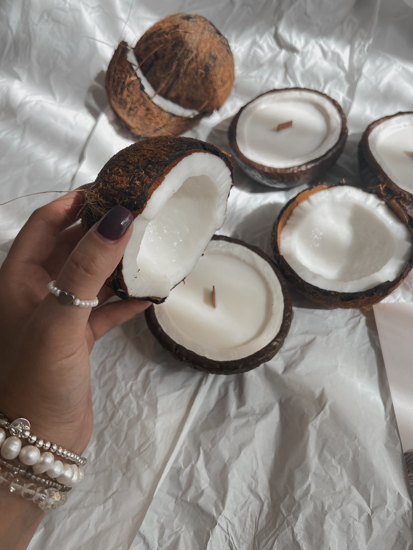 Designer scented candle COCONUT